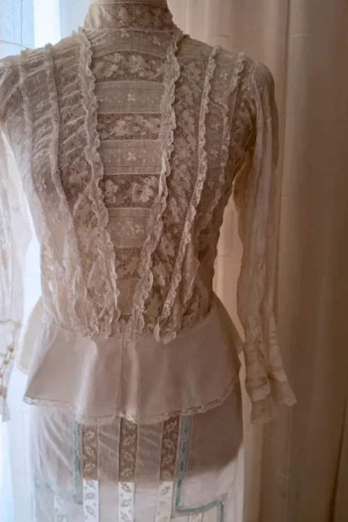Blusa Victoriana manga larga - Prendas Vintage Mathilde