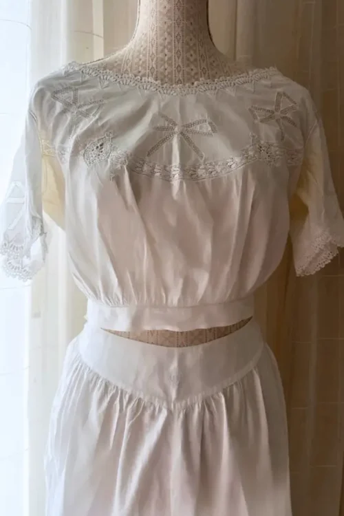 Conjunto dos piezas top y pololos - Prendas Vintage Mathilde