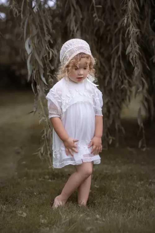 Vestido tul bordado - Prendas Vintage Mathilde