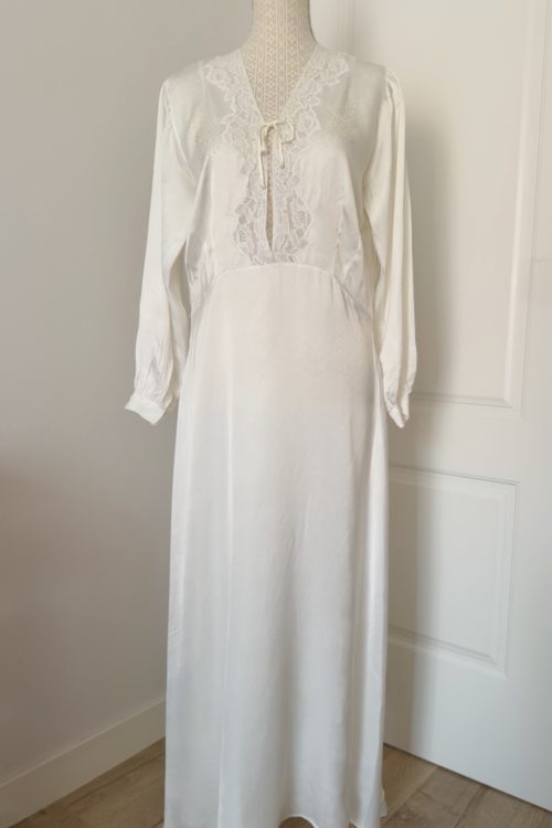 Vestido seda años 30